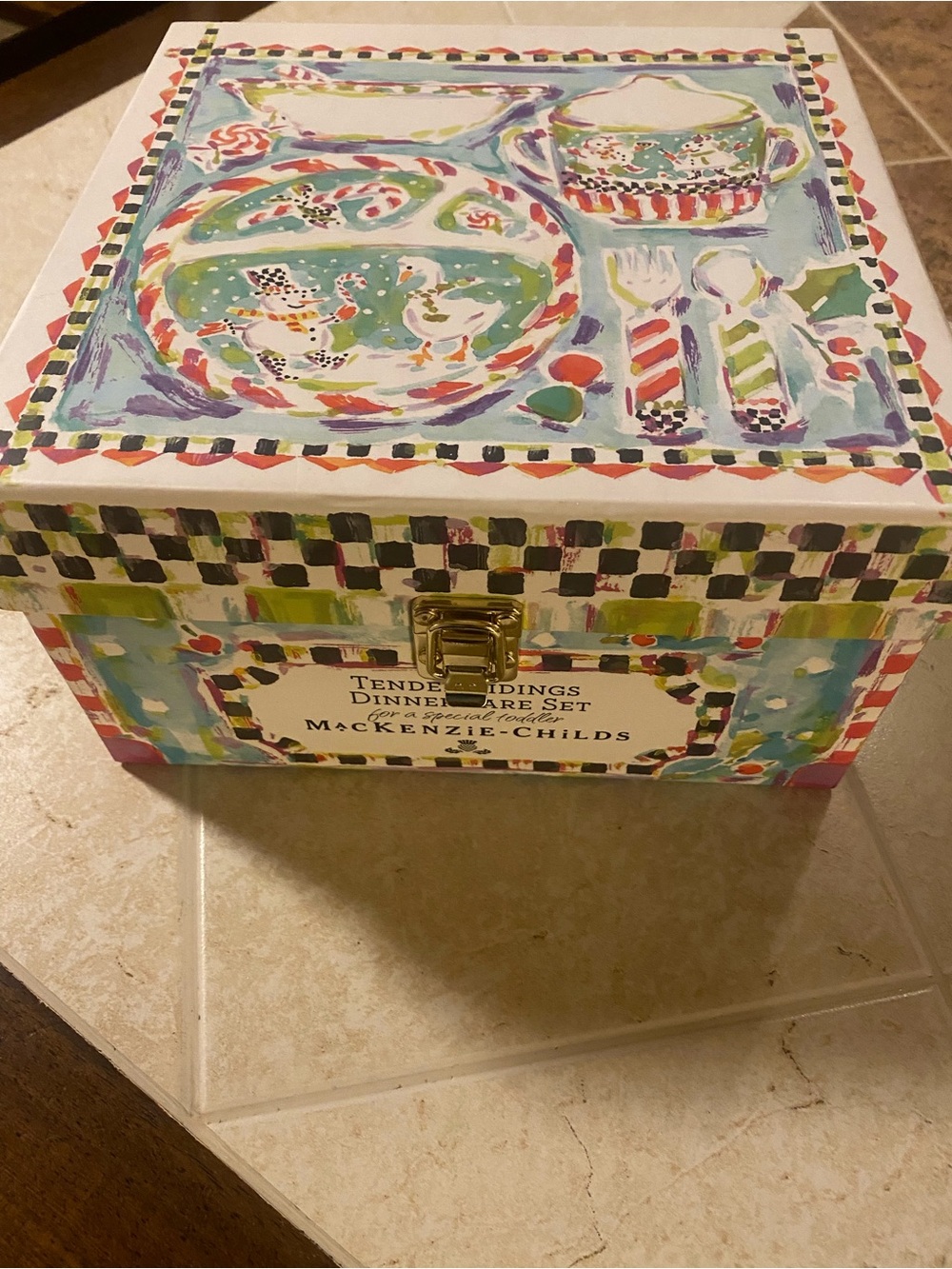 MacKenzie-Childs Kids Tender Tidings Dinnerware Set!!